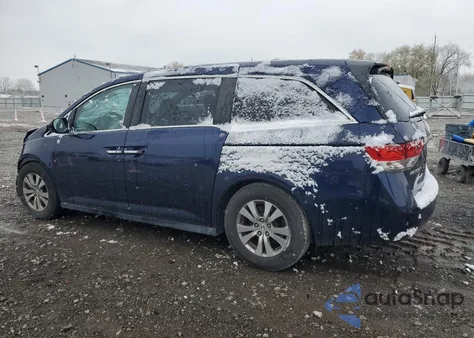 2014 Honda Odyssey Ex z USA, uszkodzony, nr VIN 5FNRL5H49EB013101